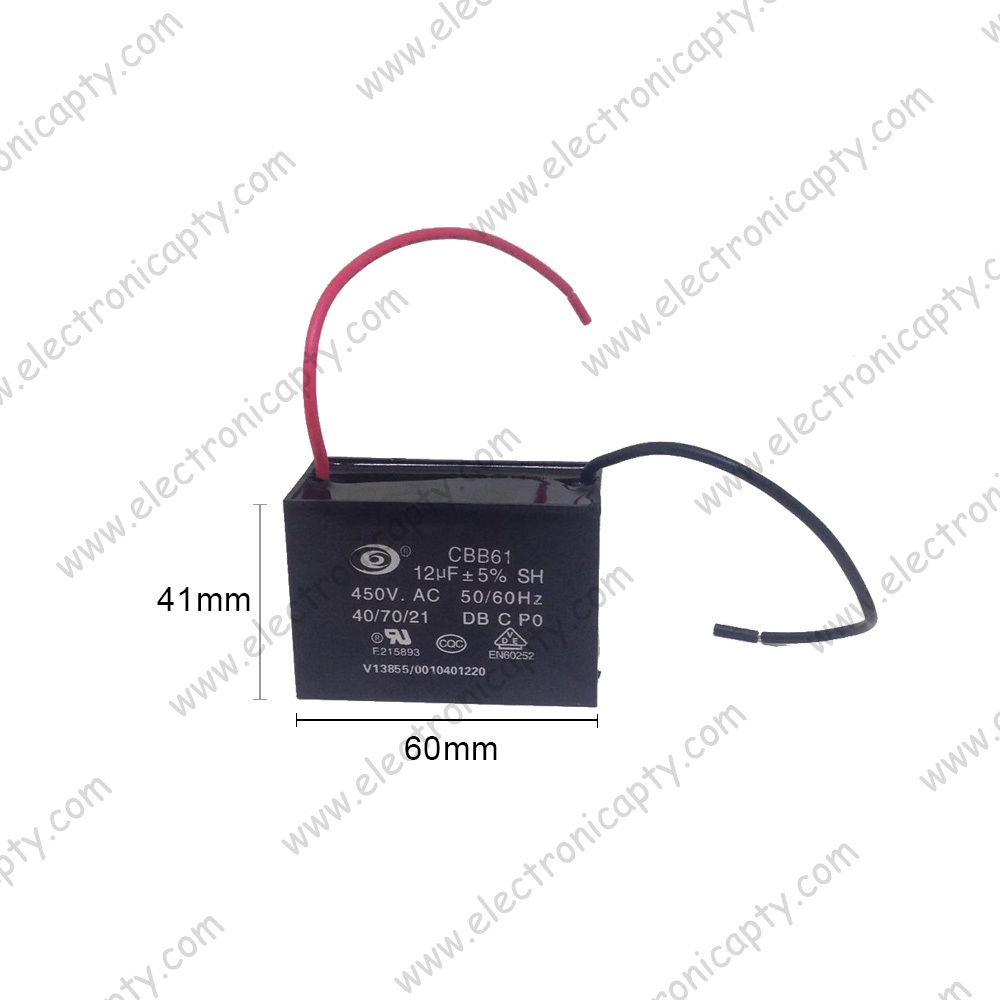 Condensatore AVR Per Generatore YAMASCO Cbb61 12uF 350Vac 50/60Hz - Ricambio Aftermarket