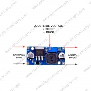 Fuente de Poder Ajustable LM2596 adaptador DC a DC (Buck Converter)