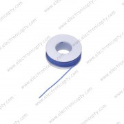 Mini Rollo de Alambre Azul calibre 24 AWG 10 metros