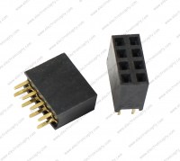 Conector Hembra de 6 pin Dobles (Socket Header 6 pin)