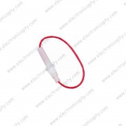 Porta Fusible Aereo C/Cable Rojo (Fusible 25mm)