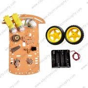 Kit Carro Robot de 2 ruedas con motor y porta bateria