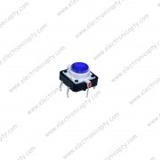 Boton Pulsador LED Azul 12x12x7.3mm