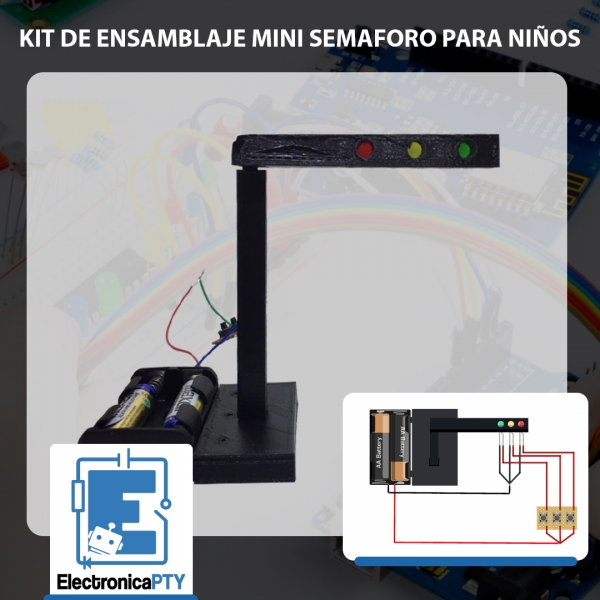 Experimento / Kit de Ensamblaje Mini Semaforo para Niños