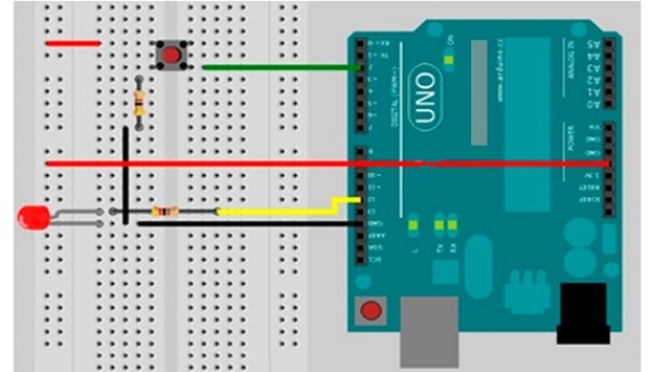 CONTROLANDO LEDS CON BOTON