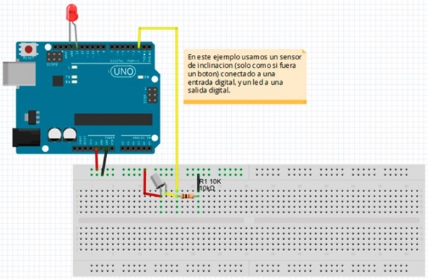 EXPERIMENTO CON SENSOR DE INCLINACION (TILTSENSOR)