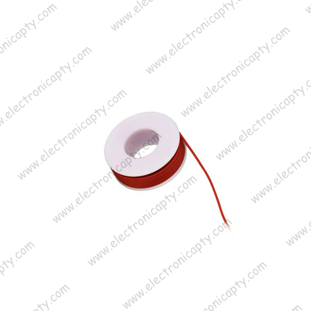 Mini Rollo de Alambre Rojo calibre 24 AWG 10 metros